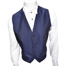 Mentor Regalo Damatlık Yelek Lacivert Puanlı 50140
