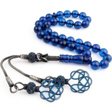 Takıhan Gümüş Kazaz Püsküllü Damla Kehribar Tesbih Th764