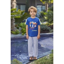 RolyPoly Erkek Çocuk Pijama Takımı Saks