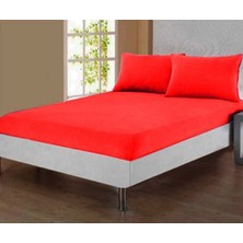 Taç Penye Fıtted Tek Kişilik Set Kırmızı