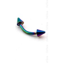 Solfera Karışık Renkli Sivri Uçlu Vücut Piercing P317