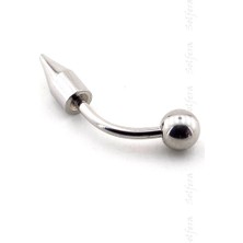 Solfera Sivri Top Uçlu 25 Mm Parantez Vücut Piercing P361