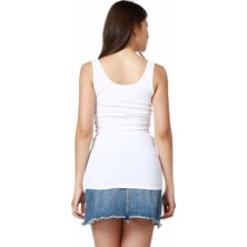 Mumu Beyaz Askılı Basic Atlet
