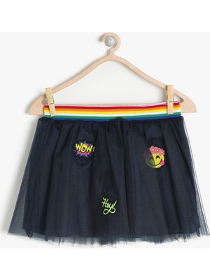 Koton Kız Çocuk Tül Etek Lacivert