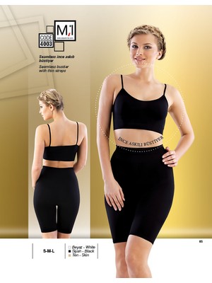 Emay Seamless (Dikişsiz) İnce Askılı Büstiyer - 4003