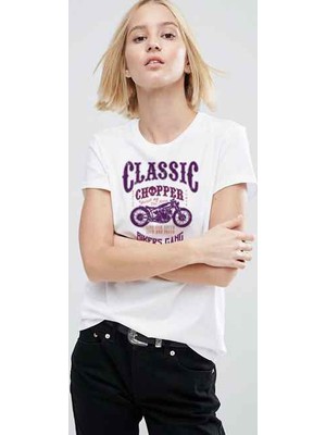 The Chalcedon Classic Chopper Biker Collection Bayan Tshirt