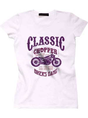 The Chalcedon Classic Chopper Biker Collection Bayan Tshirt