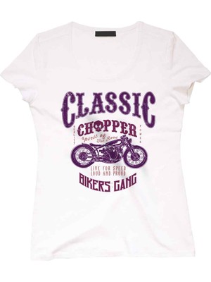 The Chalcedon Classic Chopper Biker Collection Bayan Tshirt