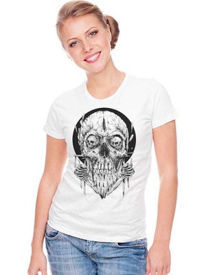 The Chalcedon Woodo Skull Tişört Bayan Tshirt