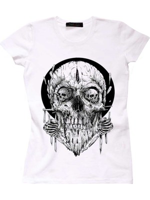 The Chalcedon Woodo Skull Tişört Bayan Tshirt