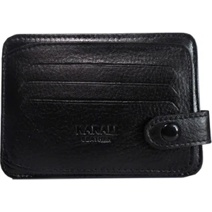 Erkek Deri Siyah Kartlık Cüzdan