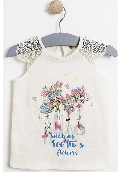 Kız Çocuk Newborn Alt Üst Örme Set Ekru