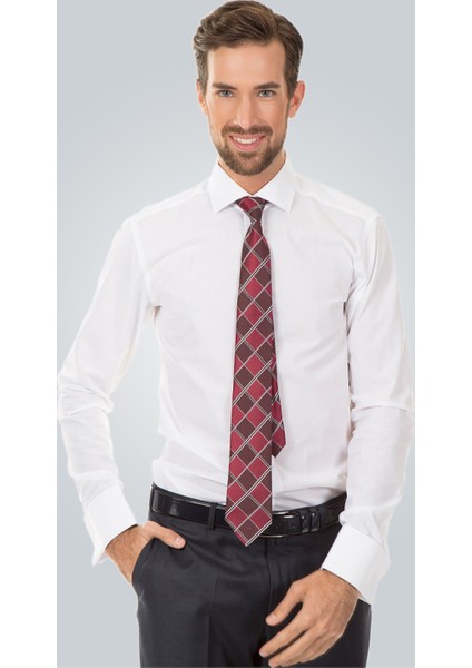 Dar Kesim Çift Manşet Gömlek Terycotton Dotti