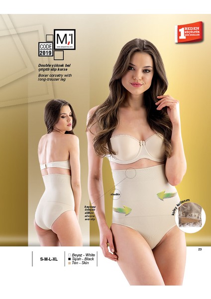 Silikonlu Slip Korse - 2019