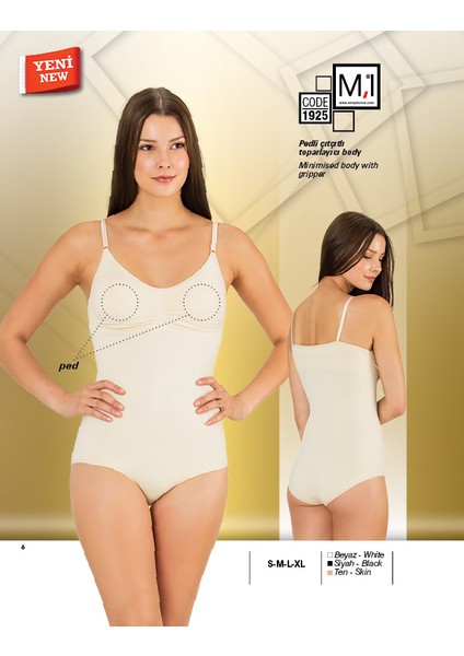 Pedli Çıtçıtlı Toparlayıcı Body - 1925