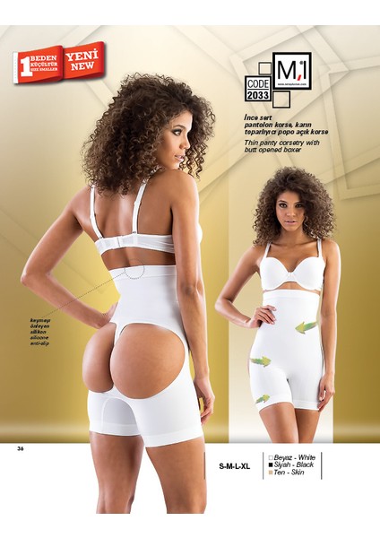 Pantolon Silikonlu Korse - 2033
