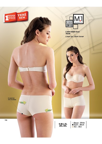 Lazer Kesim İz Yapmaz Kısa Boxer -2812