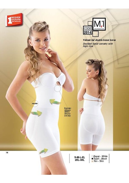 Yüksek Bel Double Boxer Korse - 2014