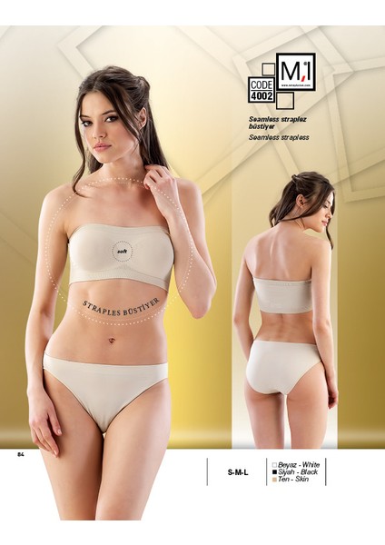 Seamless (Dikişsiz) Straplez Büstiyer - 4002