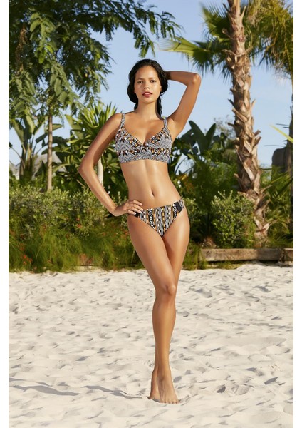 Kaplı Bikini Tak Çıkar Push Up'lı