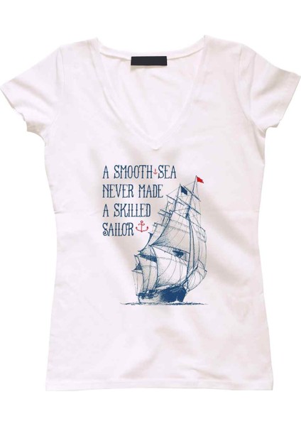 A Smooth Never Made A Skilled Sailor Bayan Tshirt