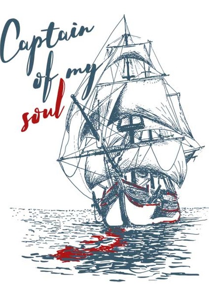 Captain Of My Soul Sailor Series Bayan Tshirt
