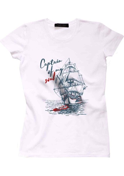 Captain Of My Soul Sailor Series Bayan Tshirt