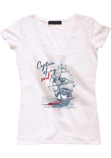 Captain Of My Soul Sailor Series Bayan Tshirt