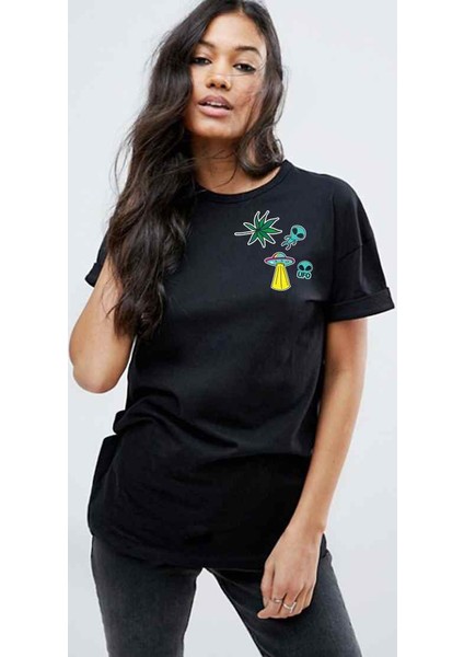 Drugs And Aliens Bayan Tshirt