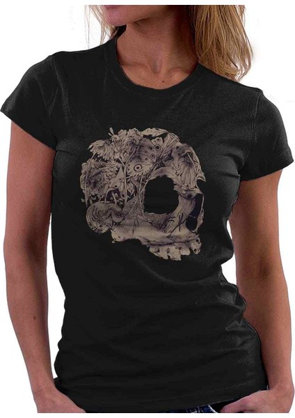 Jungle Skull Bayan Tshirt