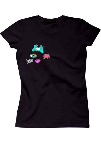 Kissy Candy Love Bayan Tshirt