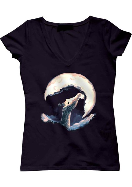 Moon Like Candy Floss Bayan Tshirt