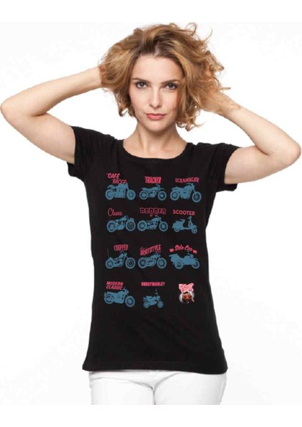 Motorcycles Bayan Tshirt