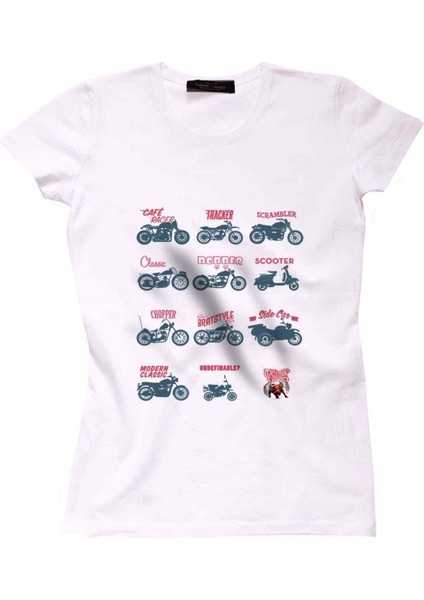 Motorcycles Bayan Tshirt