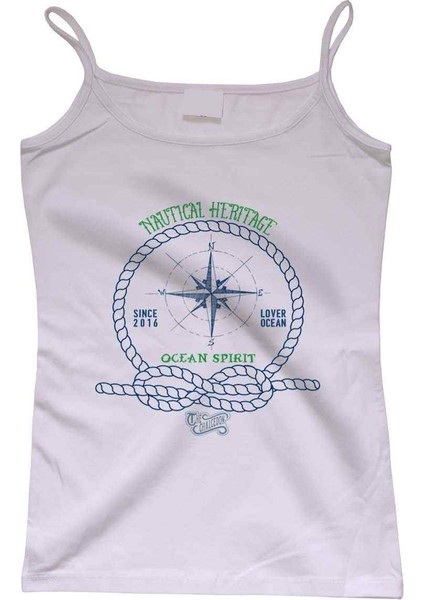 Nautical Heritage Ocean Sprit Bayan Tshirt