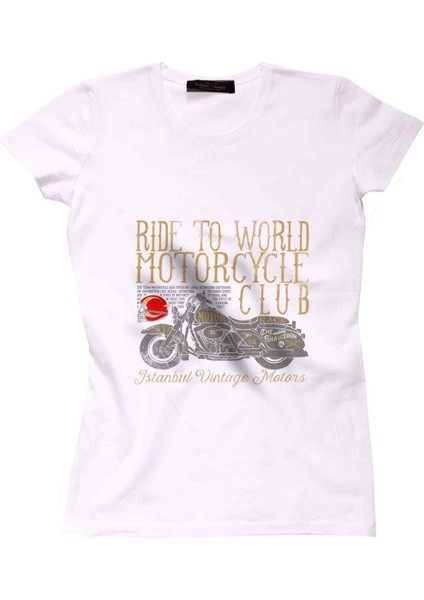 Ride To World Bayan Tshirt