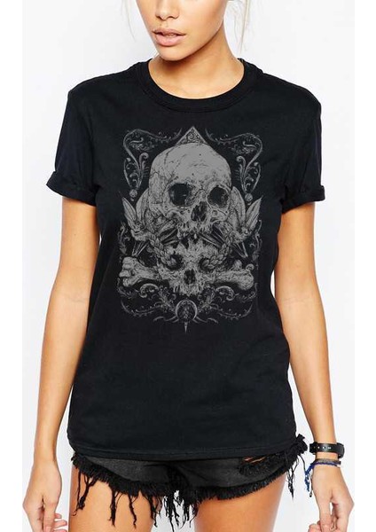 Skull Totem Bayan Tshirt