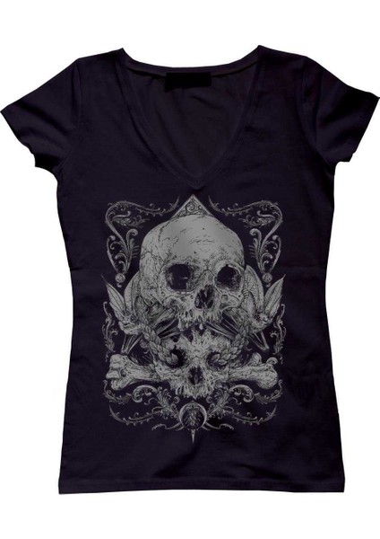 Skull Totem Bayan Tshirt