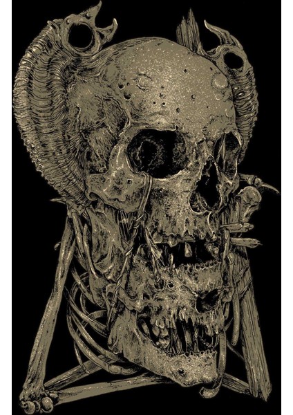 Skull Tottem Bayan Tshirt