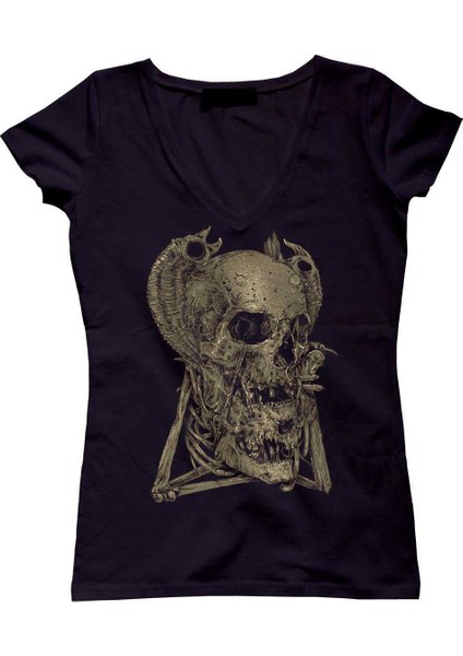 Skull Tottem Bayan Tshirt