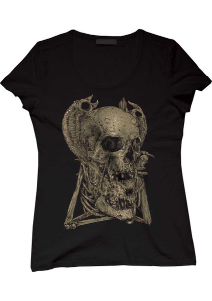 Skull Tottem Bayan Tshirt