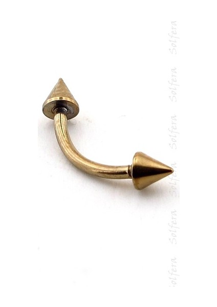 Gold Tone Sivri Uçlu Vücut Piercing P315