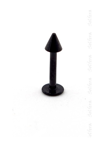 Vücut Piercing 11 Mm Siyah Renk Çene Dil P347