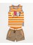 Erkek Çocuk Newborn Alt Üst Örme Set Oranj 1