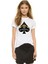 Black Spade Motorcycle Bayan Tshirt 1