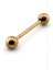 Top Uçlu Vücut Piercing 25 Mm Gold Tone Kulak P356 2
