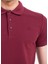 Polo Yaka Slim Fit ErkekT-Shirt Vişne 4613 5