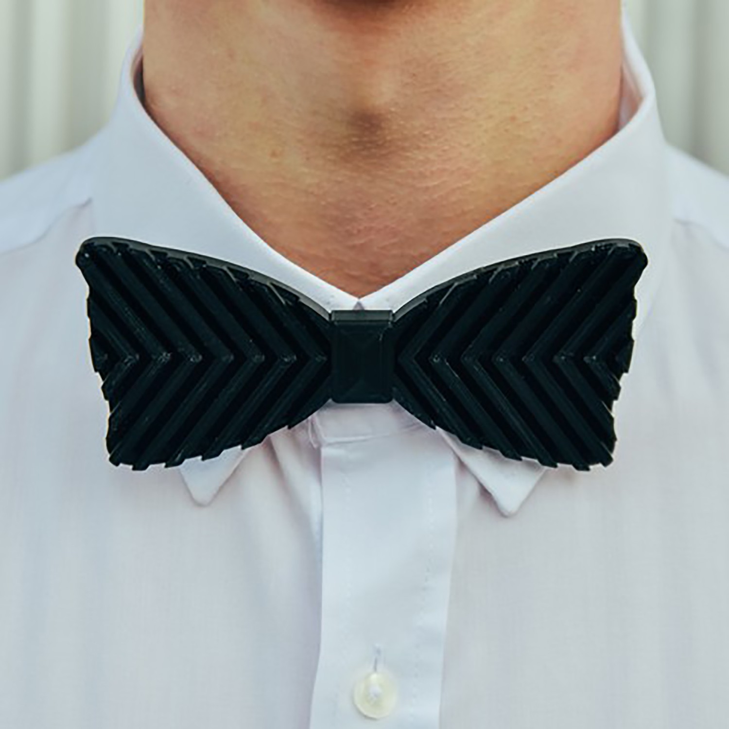 Mumu 3D Lines Bow Tie Geometrik Tasarım Papyon