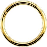 VipBT Menteşeli G23 Titanyum Kıkırdak Burun Halkası Hızma Piercing 1.2 x 6 mm Altın