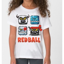 TakeTshirt Redball Çocuk T-Shirt Beyaz Unisex